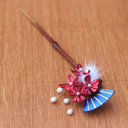 Tangled Plum Blossom Hairpin Rising Bamboo Retro