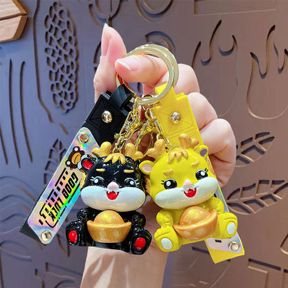 Creative Fashion Small Dragon Chinese New Year  Keychain