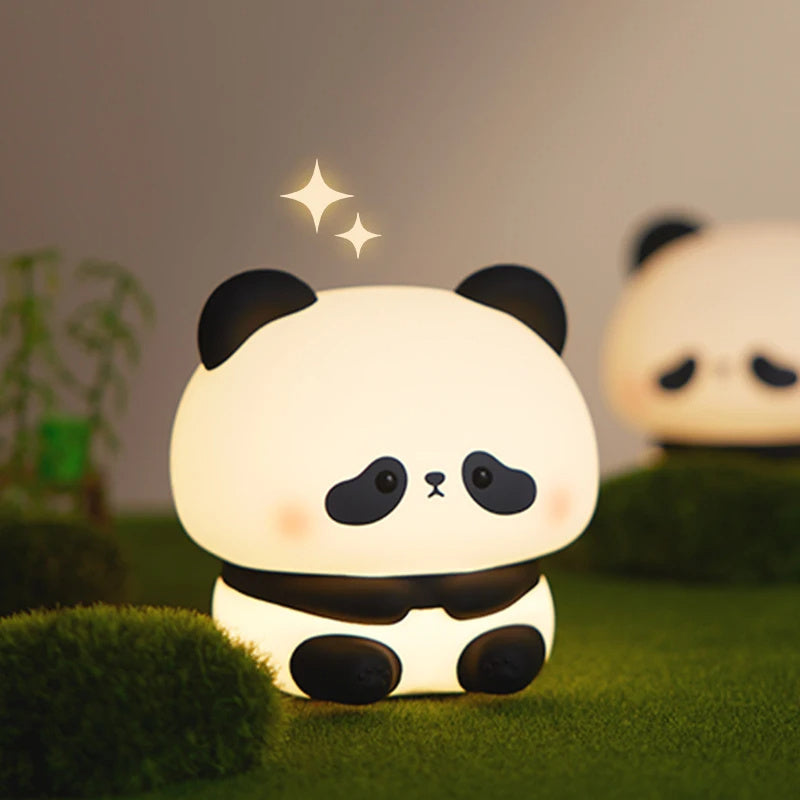 Cute Silicone Panda LED Night Light Lamp