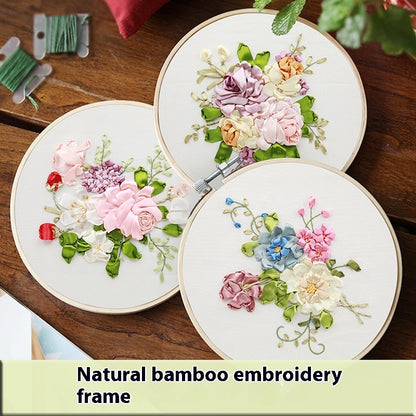 Embroidery Diy Pure Handmade Self-embroidery 3D Stereoscopic Flower Embroidery