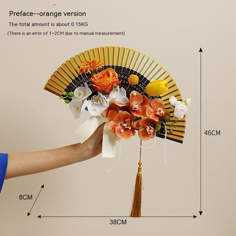 Creative Bridal Bouquet Bride Wedding Circular Fan