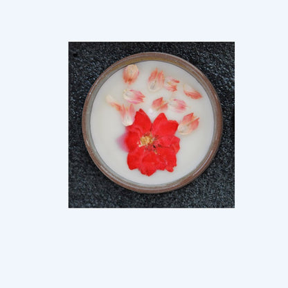 Ceramic Cup With Dried Flowers And Fragrant Candles