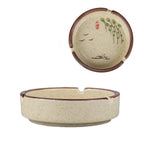 Chinese Style Fish Picture Retro Ashtray Ceramic Creative