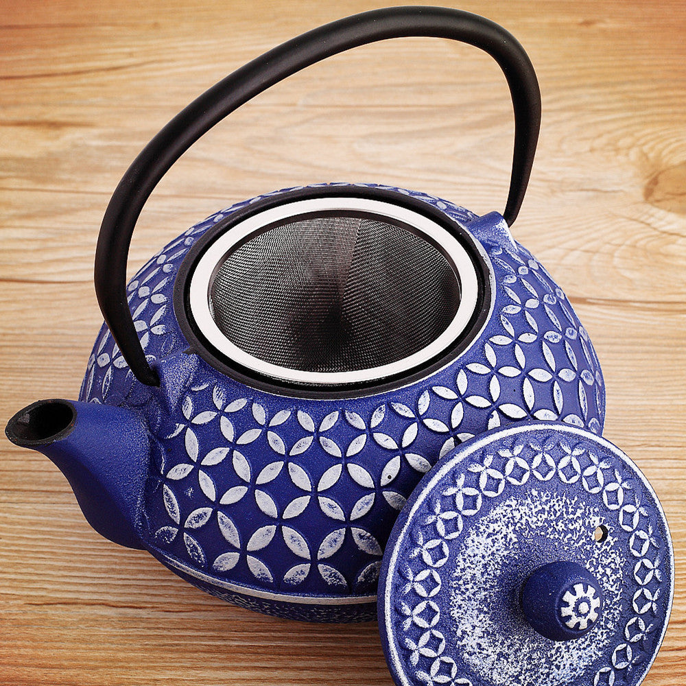 Colored Enamel Pig Iron Teapot