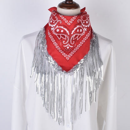 Ethnic Style Scarf Fashion Style Polyester Small Square Scarf