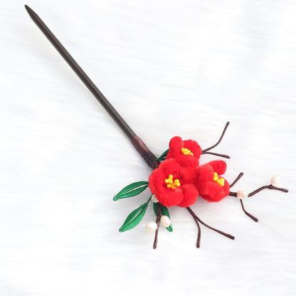 Coiled Hair  Flower Temperament Antique Head Ornament Hairpin