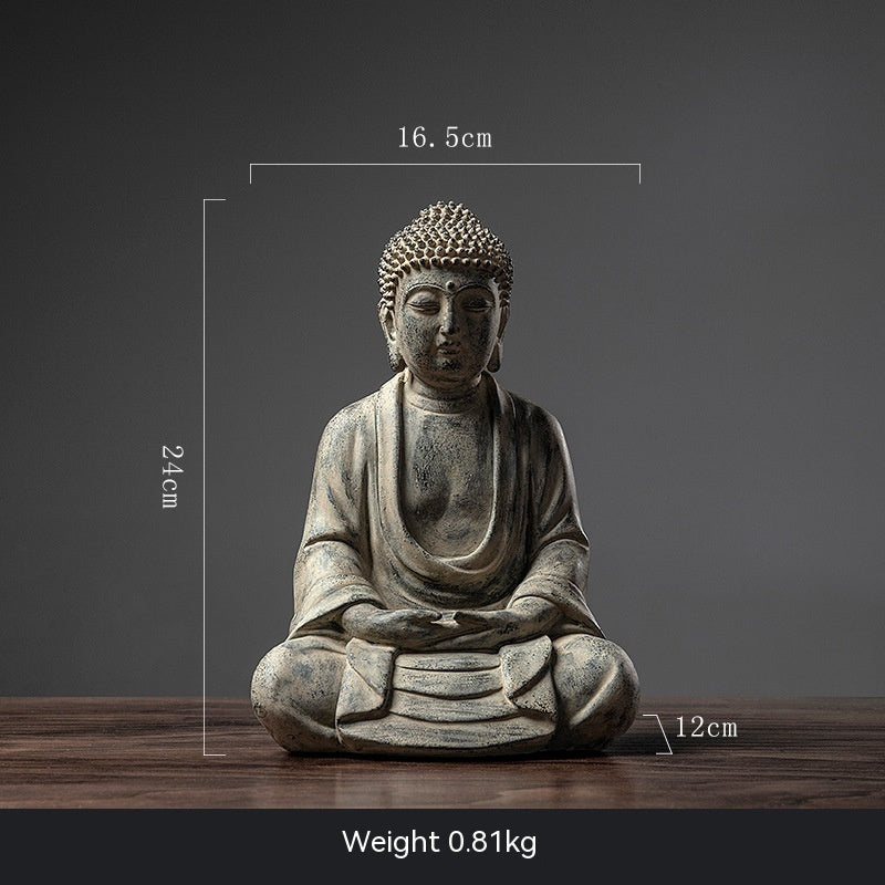 Chinese Zen Buddha Ornament Home Living Room Entrance Office Desk