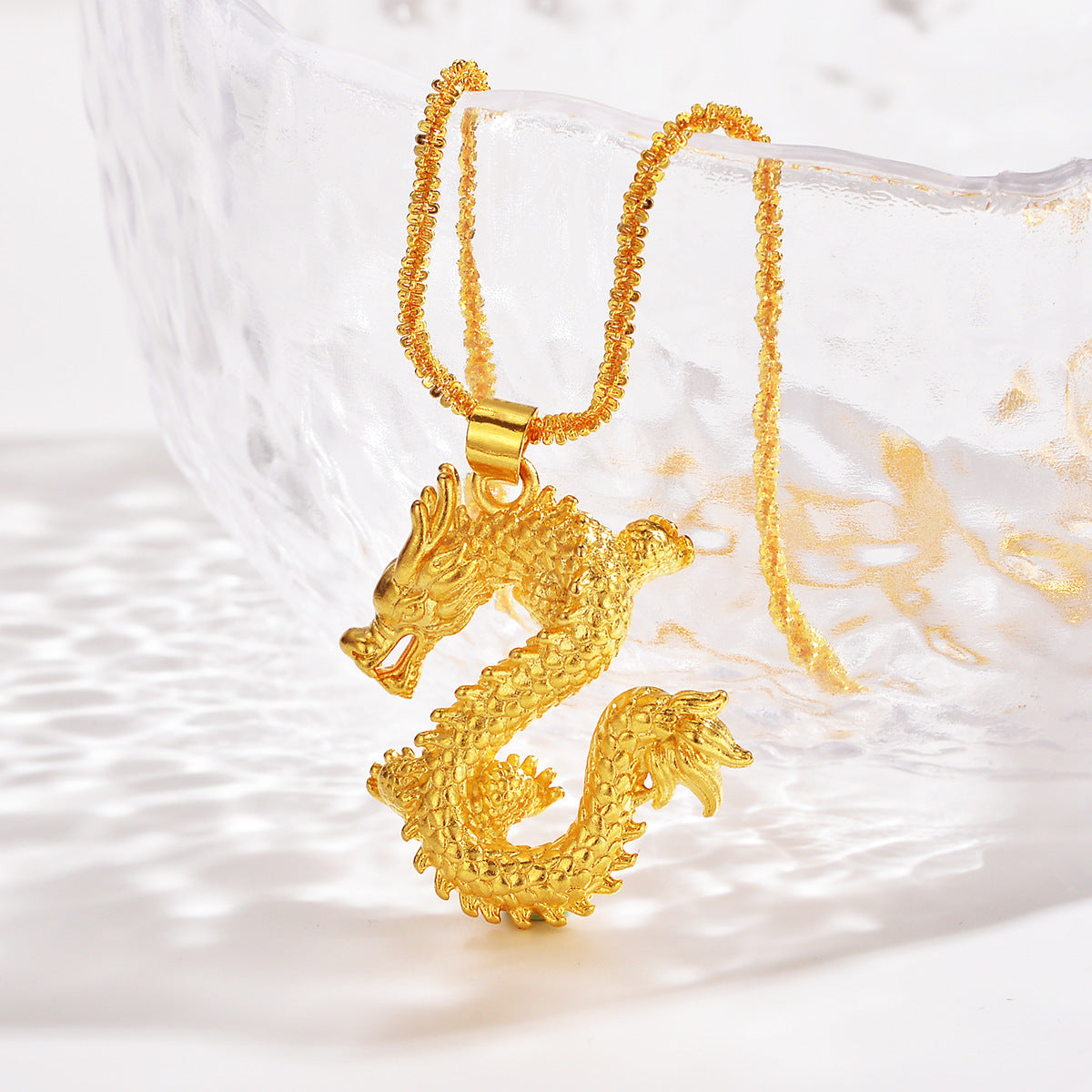 Zodiac Dragon Necklace Personality Fashion Chinese Style