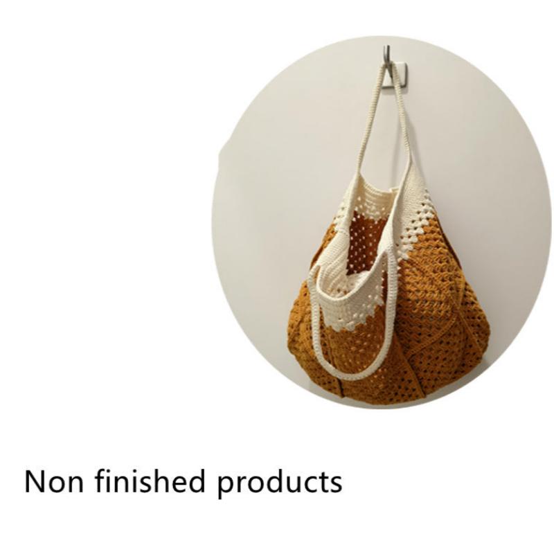 Diy Material All-match Shoulder Summer Autumn New Style Woven Portable Woolen Yarn Bag