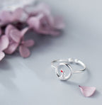 Jade rabbit ring on the moon