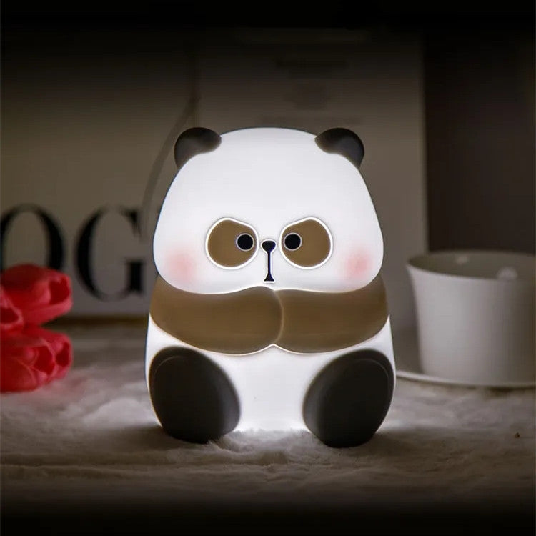 Creative and fashionable panda shaped silicone night light