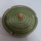 Ceramic Ashtray With Lid Household Office Chinese Style