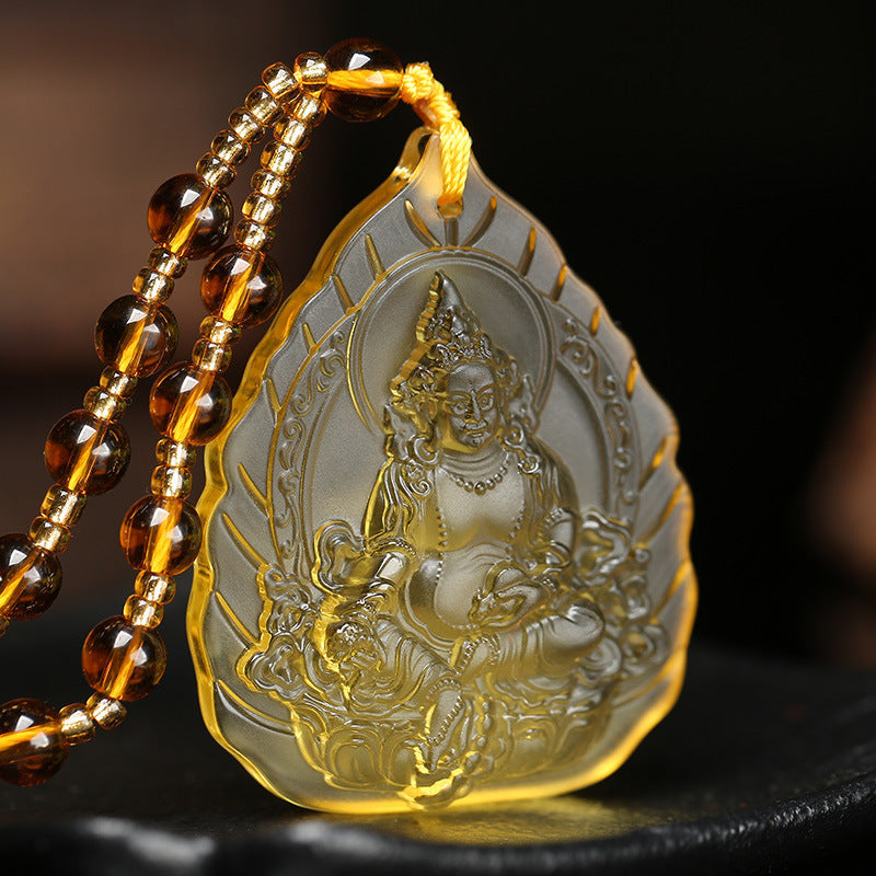 Consecration Yellow God of Wealth Topaz Pendant