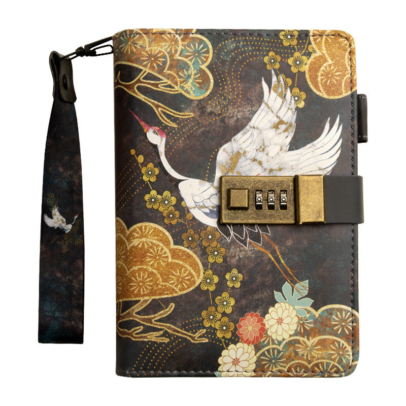 Vintage Chinese Style Locked Antique Notebook