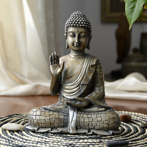 Sakyamuni Buddha Chinese Zen Buddhist Statue Ornaments