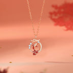 Koi Pendant Necklace Clavicle Chain & Birthday Gift for Wife-1