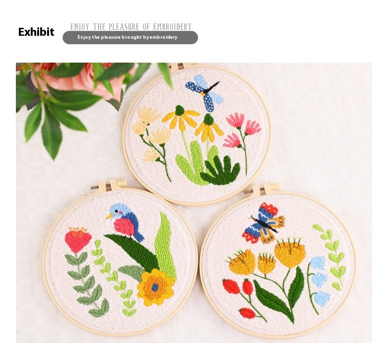 Handmade Embroidery Diy Poke Embroidery Material Package