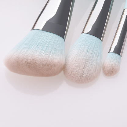 Makeup Brushes Set - 12 Light Blue Brushes - China Creative Hub