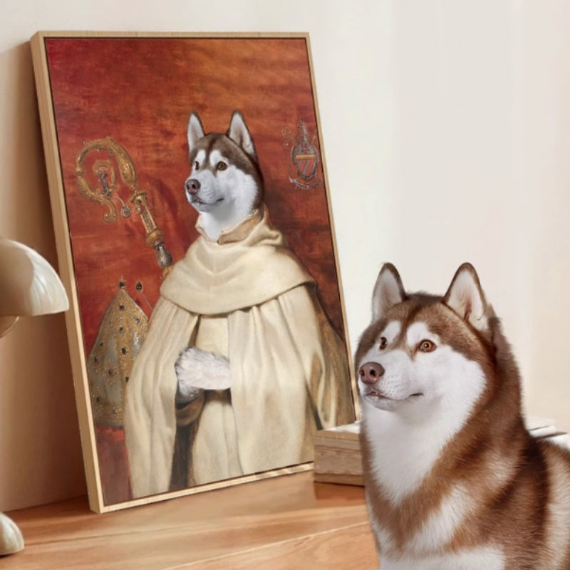 Cute Pet Into Oil Painting Cat Dog Head Custom Portrait