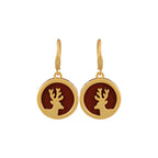 Little elk lady's earrings and Earrings