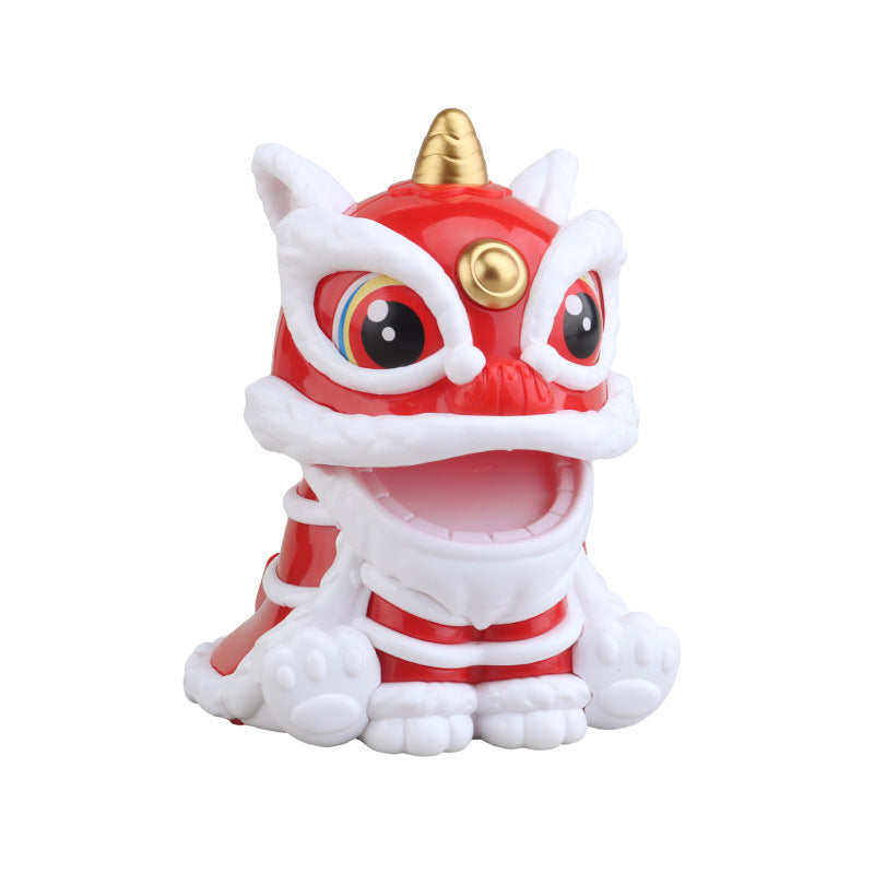 Chinese style fortune nodding solar powered lion BYD car decoration ornaments