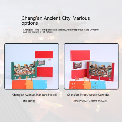 Chang'an Street Weekly Calendar Temple Of Heaven Palace Museum Desk Calendar Three-dimensional