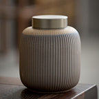 Retro Wood Fired Ceramic Tea Caddy Large Household Seal