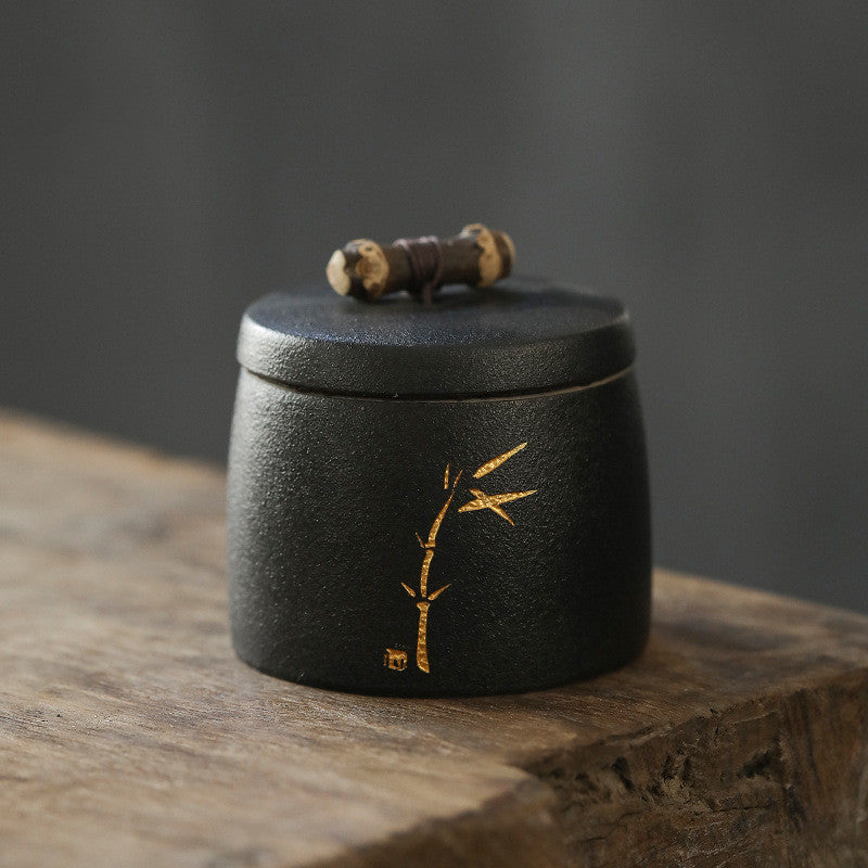 Ceramic Pu-erh Tea Sealed Jar Portable And Portable