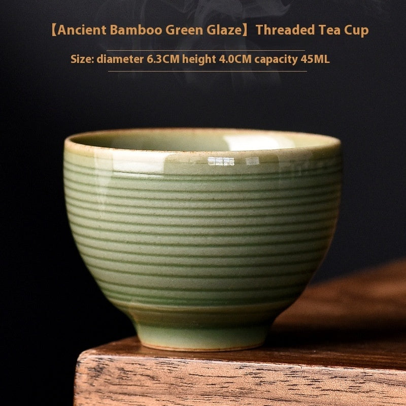 Green Bamboo Green Glaze Master Cup Single Cup Tea Cup