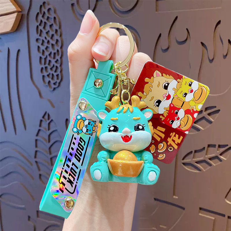 Creative Fashion Small Dragon Chinese New Year  Keychain