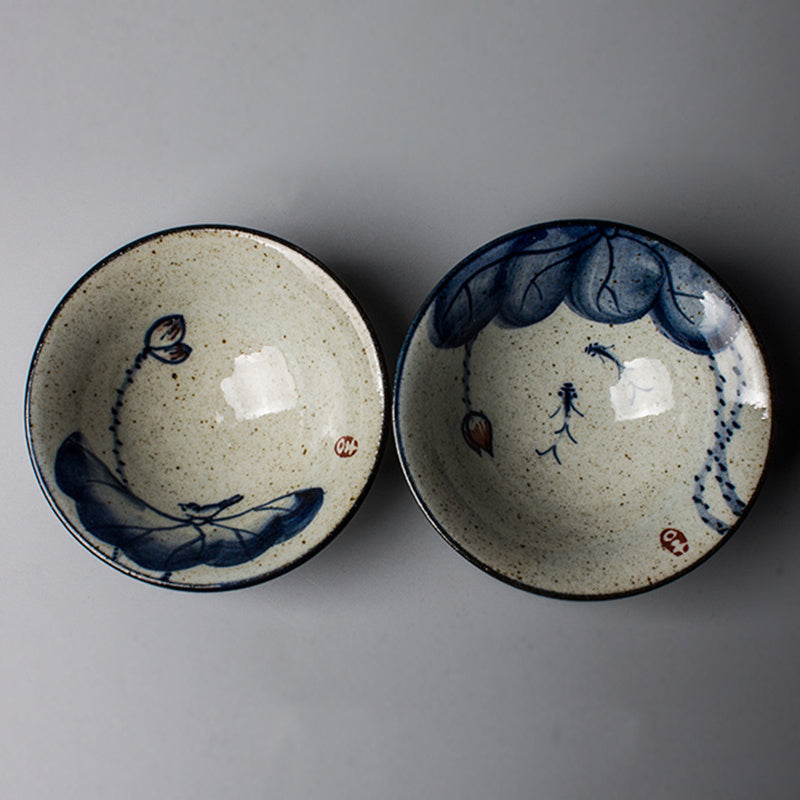 Antique Ceramic Teacup Hand-painted Kung Fu Tea Set