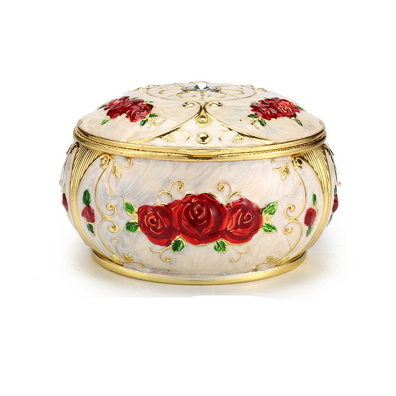 Enamel Color Home Decoration Chinese Style Windproof Ashtray