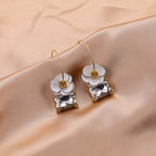 Crystal flower earrings