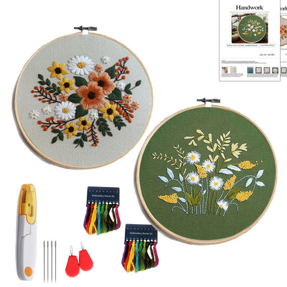 Lu Embroidery Handmade Embroidery Diy Hanging Painting Material Package