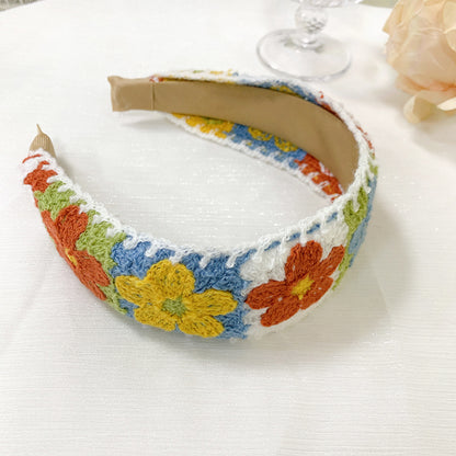 Ethnic Style Embroidery Floral New Chinese Style Headband Hair Accessories