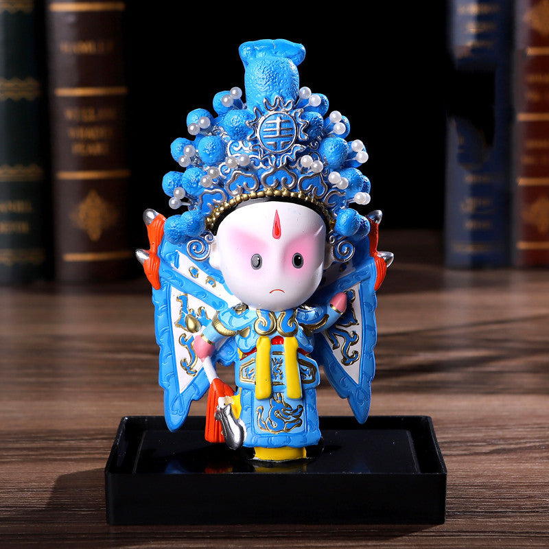 Chinese Style Peking Opera Mask Character Ornaments Home Accessories