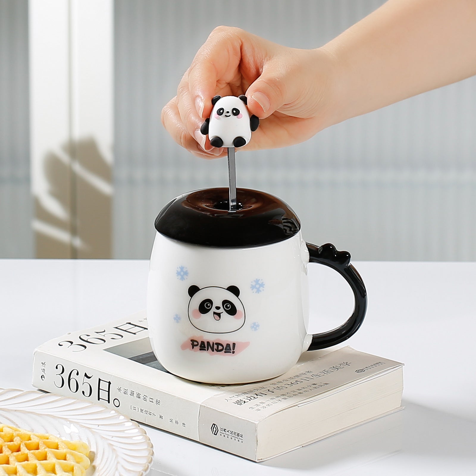 Cute Creative Cartoon Panda Ceramic Cup