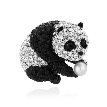 Alloy Cartoon Panda Brooch - Cute Panda Jewelry - China Creative Hub