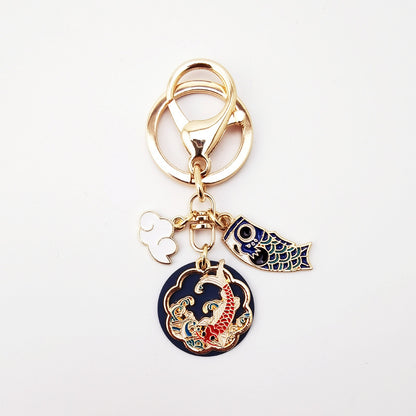 Good Luck Koi Fairy Deer Cloud Keychain