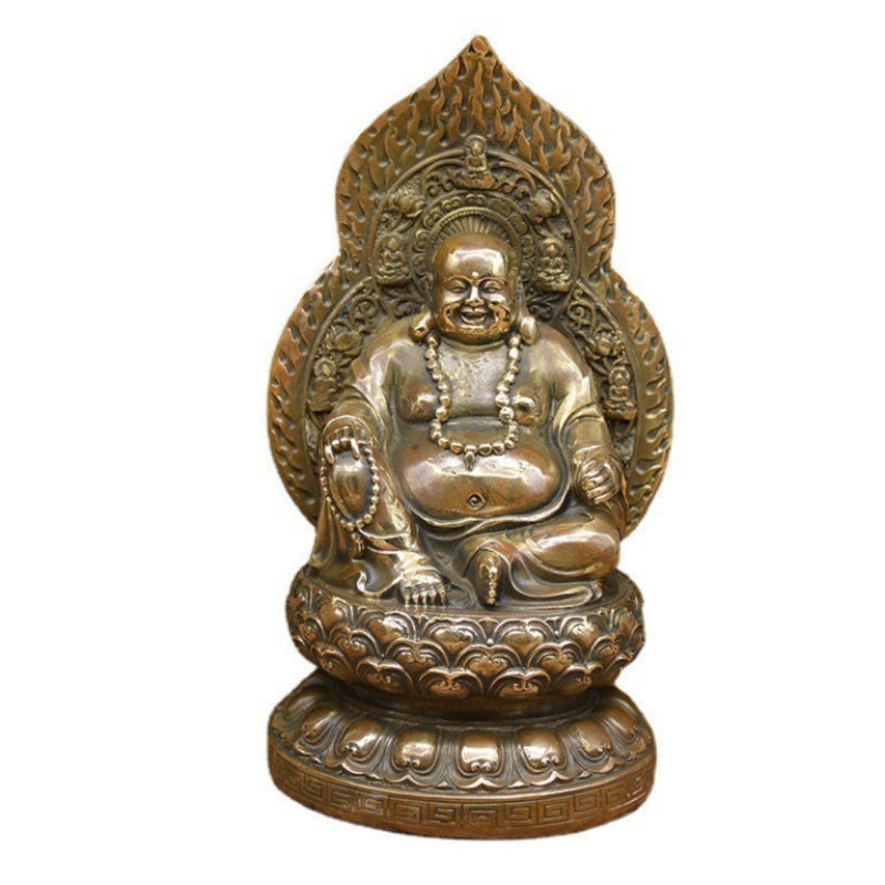 Copper Guan Yin statue Chinese style home ornament