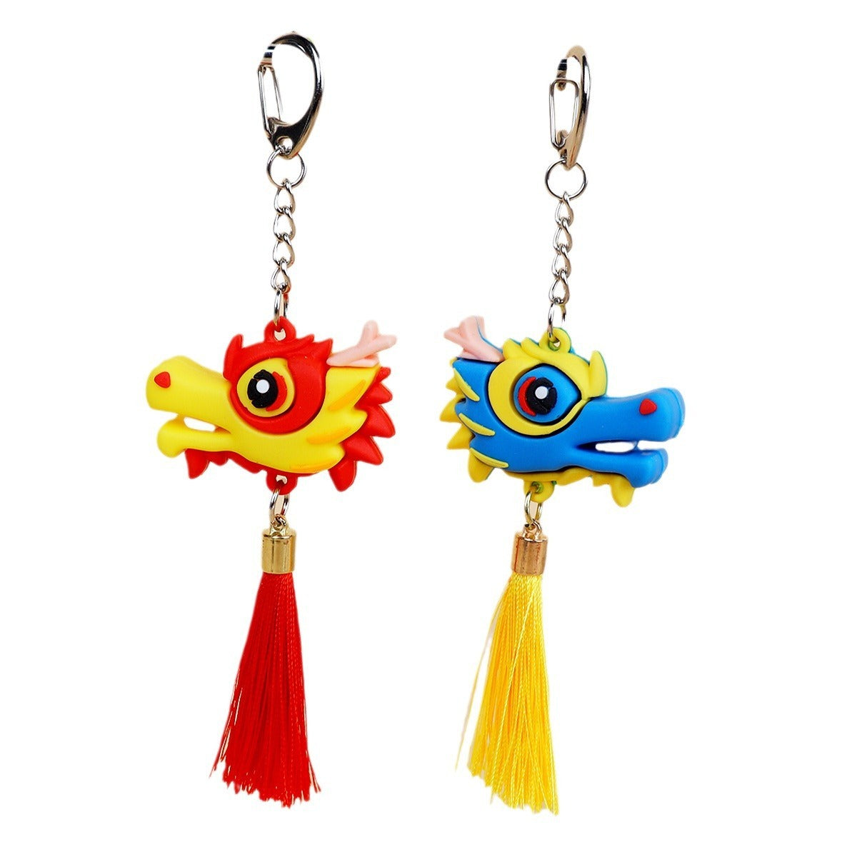 Fashionable Simple China Style Loong Dance Tassel Keychain