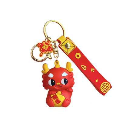 Fashions Joyful Chinese Loong Couple Gift Keychain