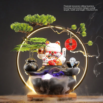 Flowing Water Generates Wealth In Home Decoration Ornaments