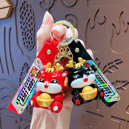 Creative Fashion Small Dragon Chinese New Year  Keychain