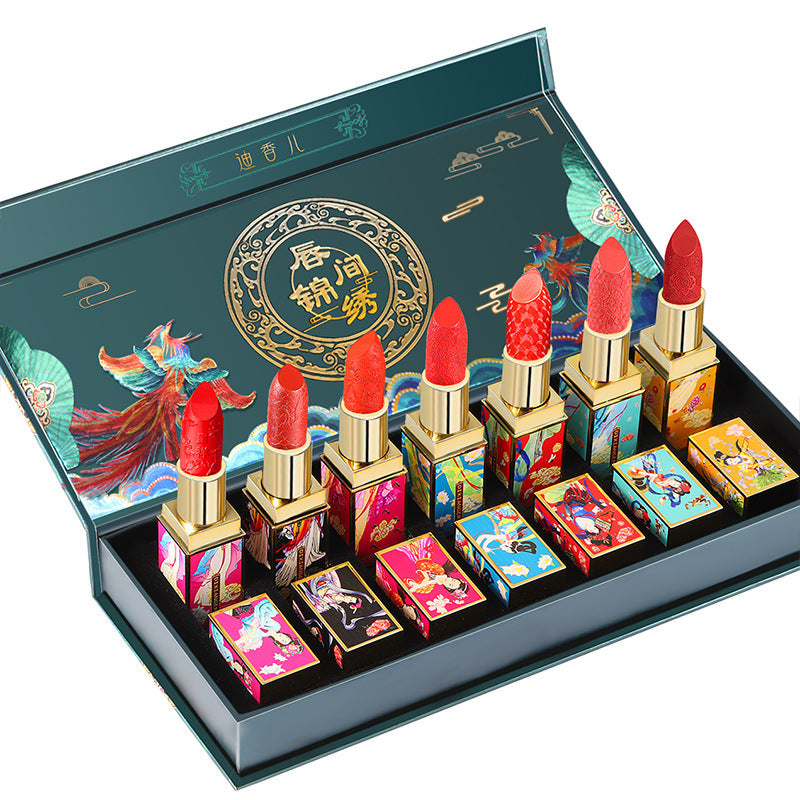 Chinese style imperial palace carved lipstick