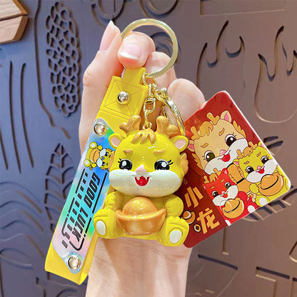 Creative Fashion Small Dragon Chinese New Year  Keychain