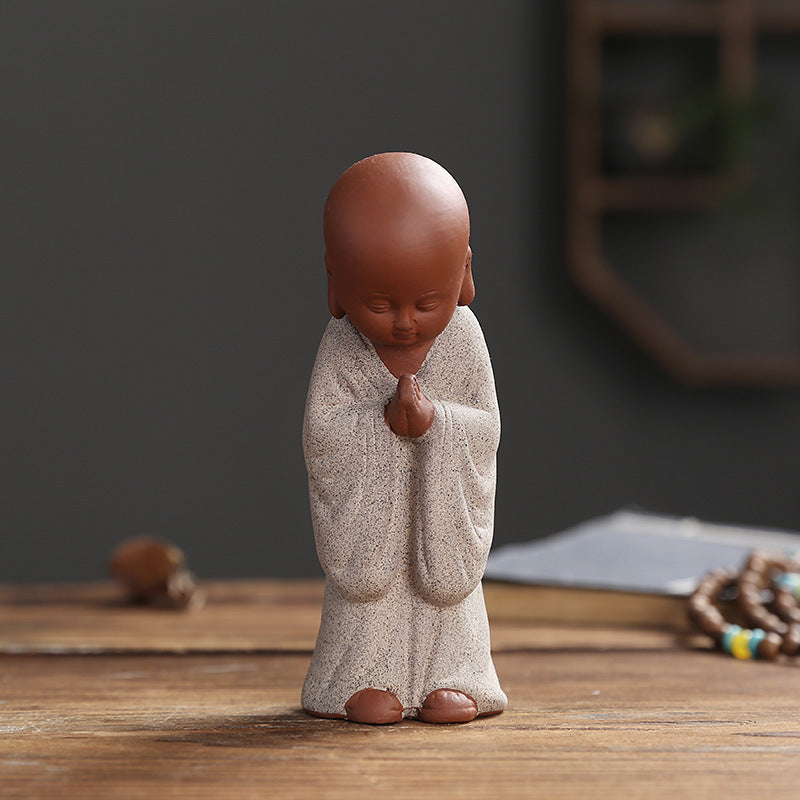 Yixing Clay Small Monk Zen Home Chinese Style Decoration Living Room