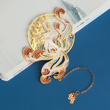 Retro Classical Hollow Metal Bookmark Creative Chinese Style