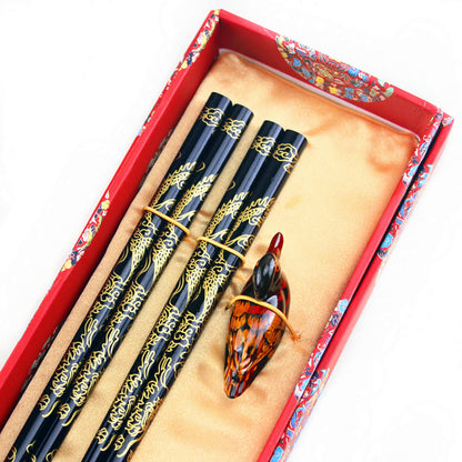 Chinese creative dragon pattern gift chopsticks Chinese souvenirs