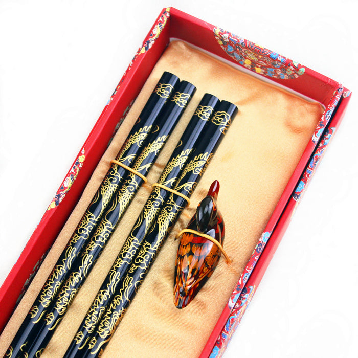 Chinese creative dragon pattern gift chopsticks Chinese souvenirs